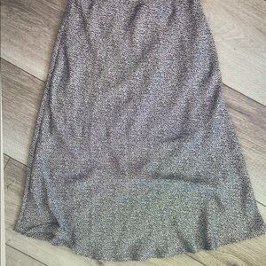 Elegant Black and White Patterned Skirt